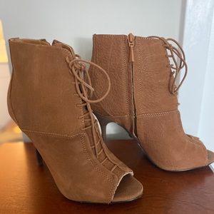 Leather RachelRoy Open Toe Ankle Boot